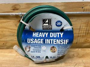 lot 85 image: FLEXON 58-Inch x 50-Foot Heavy Duty 5-Ply Forever Garden Hose