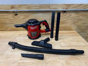 lot 87 image: MILWAUKEE M18 18-Volt Lithium-Ion Cordless Compact Vacuum (Tool-Only)