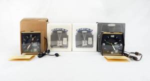 lot 11 image: Lot of 2 Vintage 1970s Overview and 2 Vintage 1970s Deluxe High Time Projection Clocks