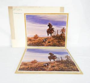 lot 20 image: Lot of 19 Vintage Duane Bryers Tumbleweeds Prints
