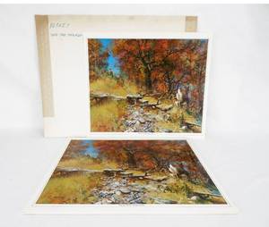 lot 24 image: Lot of 33 Vintage John Berkey Into the Thicket Prints