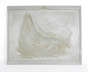 lot 65 image: Vintage Fred Sweney Blue Trout Formcraft Vacuum Form Print Mold