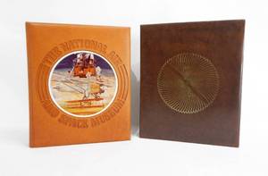 lot 39 image: Vintage 1979 Limited Edition The National Air and Space Museum Leather Bound Book