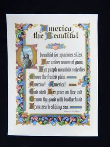 lot 88 image: Case of Vintage Katharine Lee Bates America The Beautiful Prints
