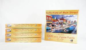 lot 74 image: Lot of 5 Ken Zylla 2011 Reflections of Main Street 1000 Piece Jigsaw Puzzles