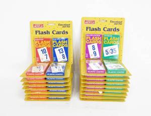 lot 76 image: Lot of 34 Vintage 1995 According to Hoyle Flash Card Decks