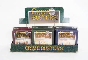 lot 78 image: Lot of 23 Vintage 1986 Hoyle Products Crime Busters Detective Games in Display Box