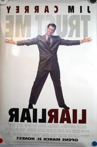 Liar Liar (1996) Original Pre-Release Theater Lightbox Promo Poster