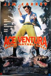 Ace Ventura When Nature Calls (1995) Original Theater Lightbox Promo Poster