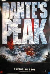 Dantes Peak (1996) Original Pre-Release Theater Lightbox Promo Poster