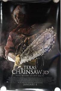 Texas Chainsaw 3D (2012) Original Pre-Release Theater Lightbox Promo Poster
