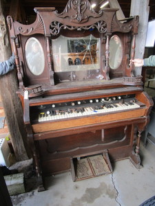Antique Pump Organ & Stool