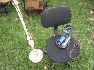 Chair, Projector, Lamp