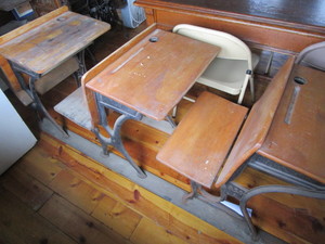Antique School Desks