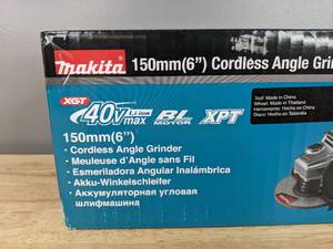 lot 25A image: Brand New Makita 40V Max XGT Brushless Cordless 6 in. Angle Grinder, with Electric Brake 