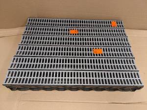 lot 170 image: (6) Storm Drain 40 in. Channel Complete with Portland Grey Grate by RELN