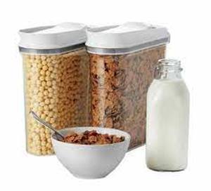 lot 154 image: Oxo Softwoks Cereal Keeper, (2 pack) Pop Cereal Dispenser Set 4.5qt4.2L Each