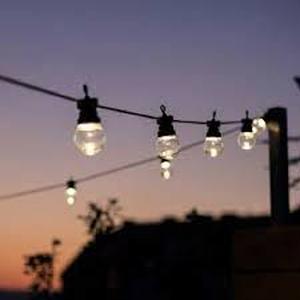 lot 32 image: Sunforce 35 Solar LED String Lights with Remote Control
