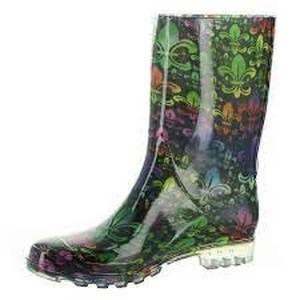 lot 36 image: Corkys Womens Footwear - Riverwalk, Mid Calf Rainboot - Bright Multi-Womens Size 9
