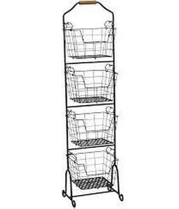 lot 39 image: Gourmet Basics by Mikasa Ferme 4-tier Market Basket