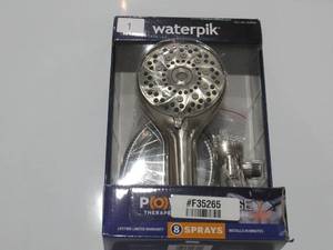 lot 1 image: Waterpik Powerpulse Therapeutic Massage Hand Held Showerhead