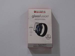 lot 92 image: ZAGG - InvisibleShield GlassFusion Flexible Hybrid Screen Protector for Apple Watch Series 45SE6 2020 and 2022 44mm