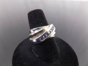 lot 70 image: .925 Sterling Silver Zirconia Ring Size 8