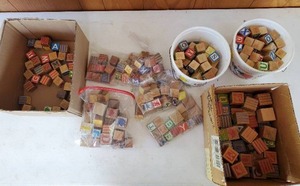 Collection Of Childrens Wood Blocks