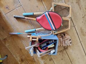 Collection Of Sports Items And Games
