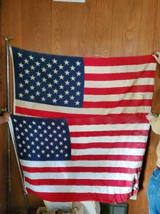 Two American Flags