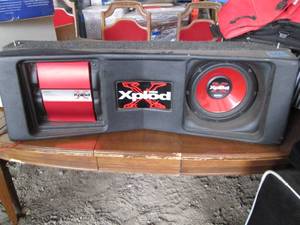 Large Sony xplod amp and subfloor i...
