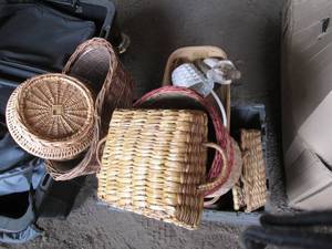 Clamshell closing tote heaping with...