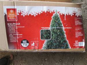 6.5ft artificial Pre-lit Aster Pine...