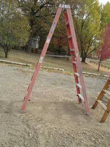 Wagner 8 a-frame fiberglass ladder...
