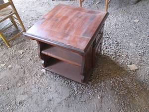 23x22x23 Square wooden nightstand...