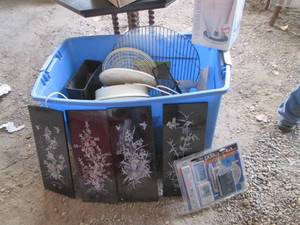 Large non-covered wheeled tote with...