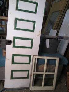 24x71 Antique Wood painted interi...