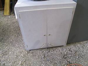 2-door wall cabinet with locking ca...
