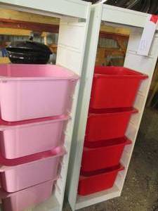 Set of (2 ) Storage towers with sli...