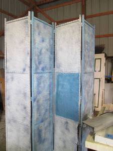 Metal 4-panel room dividerprivacy ...