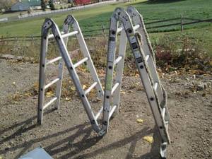 Aluminum Weber muti-foldup ladder...