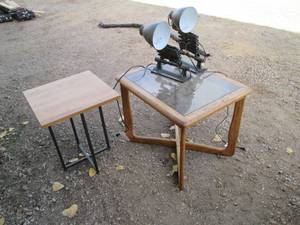 Set of (2) wood endside tables and...