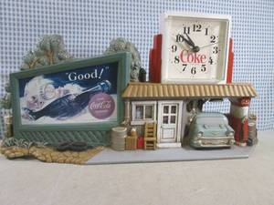 lot 15 image: (B-3) Coca-Cola Clock 21 12 x 11 ...
