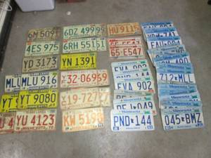 lot 56 image: (RM1) Large Assortment of License P...