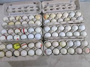lot 60 image: (BS) 6 Dozen (72) Assorted Golf Bal...
