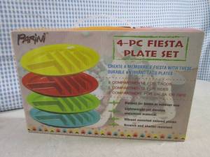 lot 84 image: (F-0) Parini 4pc Fiesta Plate Set...
