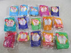 lot 157 image: (BSB) 15 TY Toy Animals from McDona...