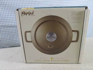 lot 160 image: (CSB) Parini 2.4 Qt Cast Iron Dutch...