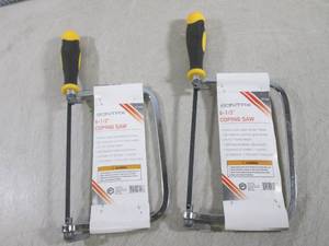 lot 161 image: (H-1) 2 - 6 12 Coping Saws with B...
