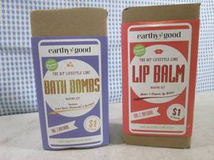 lot 174 image: (BS) Earthy Good Bath Bombs and Lip...